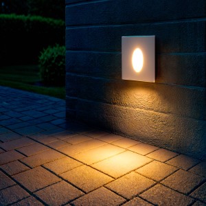 Oprawa Ścienna LED 3W Wpuszczana Kwadratowa Oval Olite