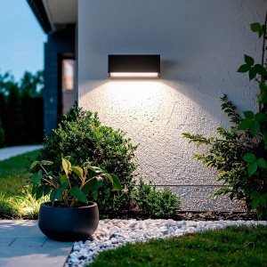 Lampa Zewnętrzna 3W Natynkowa Ścienna Prostokątna Tunez