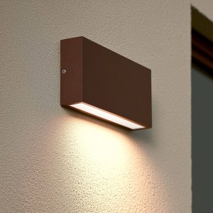 Kinkiet Ścienny LED Zewnętrzny 10W z Aluminium Podwójne Oświetlenie Regulacja CCT Brooky M