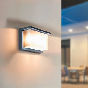 Kinkiet Ścienny LED Zewnętrzny 12W z Aluminium Regulacja CCT Podwójny Difuzor Valorian