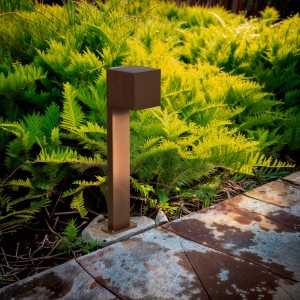 Lampa Zewnętrzna Słoneczna LED Powierzchnia Słupka 80cm Aluminium Denny