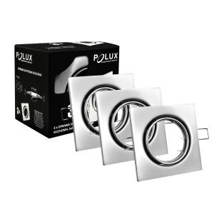 9 x OPRAWA KWADRATOWA HALOGENOWA NIKIEL RUCHOMA LED