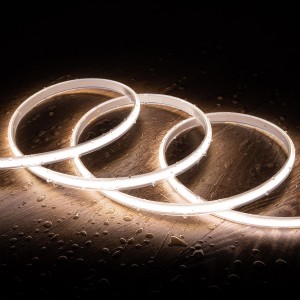 Taśma Led Ściemnialna 220V COB Samoregulująca 320 LED/m 8W/m 720 lm/m Szerokość 12mm Cięcie 50cm IP65 CRI90 Na wymiar