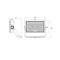 Naświetlacz LED 630W Arena 150lm/W INVENTRONICS Regulowany 1-10V LEDNIX - 60º - LED Ledkia
