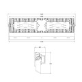 Naświetlacz LED 400W Stadionowy, 160 lm/W, IP66, LIFUD, Regulowany 0-10V, Poziomy Montaż - 5700K Zimna biel - LED Ledkia - z…