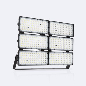 Reflektor LED 1200W Stadionowy 160 lm/W IP66 LIFUD Ściemnialny 0-10V Poziomy | 3000K Ciepła biel | 30°