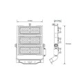 Naświetlacz LED 900W Stadion Ledkia - 4000K Biały Neutro Asymetryczny 130ºx30º - zdjęcie 10/10
