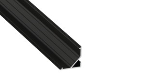 Zestaw TEKKNI ARRE czarny, klosz mrożony 3 m