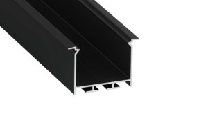 Zestaw TEKKNI HEDE czarny, klosz transparentny 3 m