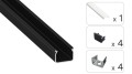 Zestaw TEKKNI HOM czarny, klosz mleczny 3 m – profil LED TEKKNI LedLabs – wroled.pl