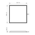 Panel LED 60x60 cm 40W 4000lm (Zestaw 2 sztuki) — ciepła biel — zdjęcie 10