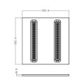 Panel LED 60x60cm 30W 4200lm CCT Stripe LIFUD — ciepła biel — zdjęcie 10