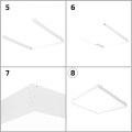 Panel LED 120x30 cm 40W 4000lm LIFUD + Zestaw Natynkowy — neutralna biel — zdjęcie 7