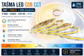 Taśma LED COB CCT Hermetyczna IP65 24V 16W/m 5m 608 LED/m Regulowana Barwa 2700-6500K