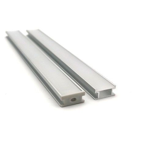 Profil LED 3m IP54 hermetyczny srebrny klosz mleczny + akcesoria