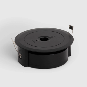  Oprawa Awaryjna LED Podtynkowa Czarna Okrągła 2,5W 120lm 6000K