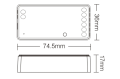 Sterownik 2w1 MONO/CCT 12V-24VDC 12A SR2 (FUT035S+)