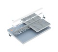 Profil LUMINES typ NIPO 3m srebrny anodowany + przesłona