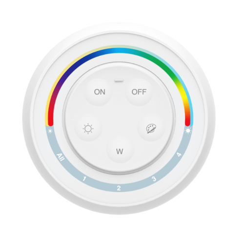 Panel naścienny RGB+CCT Okrągły 4-strefowy 2xAAA S2+