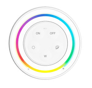 Panel naścienny RGB+CCT Okrągły 1-strefowy 2xAAA S2 biały