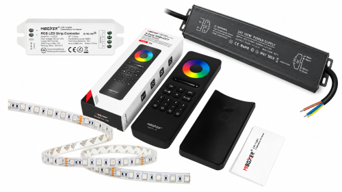 Zestaw Taśm LED RGB IP68 do Sauny - Wodoodporny z Pilotem i Zasilaczem