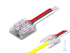 CCT złączka taśma zasilacz, 3 pinowa, PCB 10mm, do COB, max 4A, GEN3