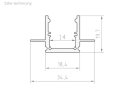 Profil LED - P25-2 Tech Light