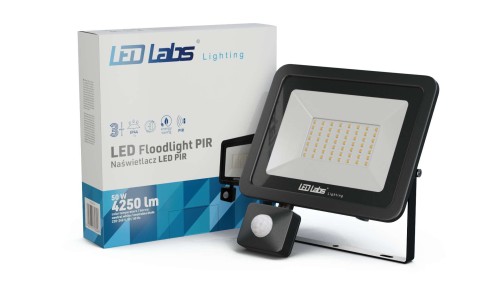 Naświetlacz LED 3Y 50W NW SMD IP44 SLIM PIR