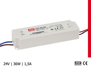 Zasilacz wodoodporny Mean Well LPV-35-24 36W 1,5A 24V, IP67
