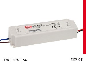 Zasilacz wodoodporny Mean Well LPV-60-12 60W 5A 12V, IP67