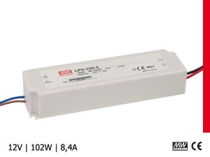 Zasilacz wodoodporny Mean Well LPV-100-12 102W 8,5A 12V, IP67