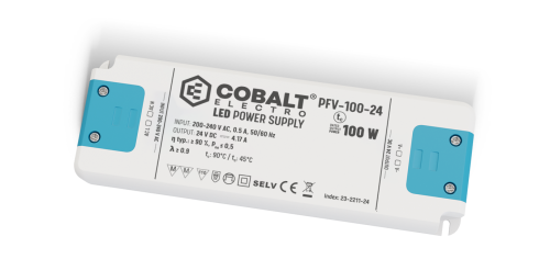 Zasilacz LED CobaltElectro PFV 24V 100W IP20