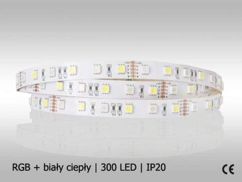 Taśma LED EKO 5050 RGB+W Ciepła 14.4W/m