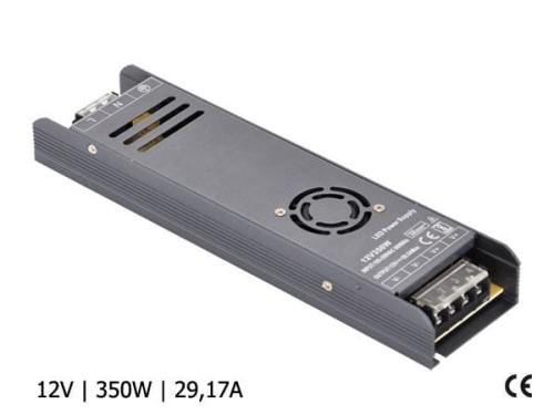ZASILACZ LED MODUŁOWY GRAPHITE IP20 / 12V / 29,17A / 350W