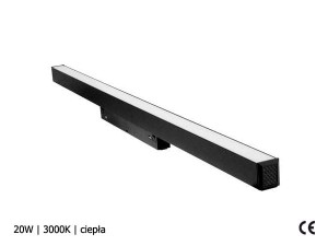 Magnet System Lampa LED 20W 3000K 60cm