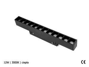 Magnet System Lampa LED 12W 3000K 22cm