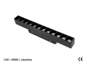 Magnet System Lampa LED 12W 4000K 22cm