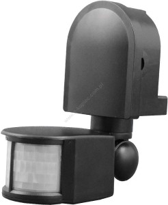 CZUJNIK RUCHU ZMIERZCHU CZARNY 180ST IP 44 SES10BL