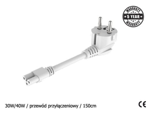 OPRAWA LINIOWA 30/40W przewód przyłączeniowy / 150cm