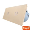 Włącznik dotykowy WIFI Tuya 1+1 IVORY zestaw WELAIK ®
