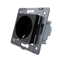 Gniazdo 230v schuko czarny WELAIK ®