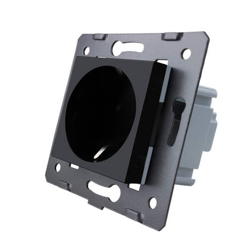 Gniazdo 230v schuko czarny WELAIK ®