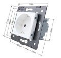 Gniazdo 230v schuko kolor ivory WELAIK ®