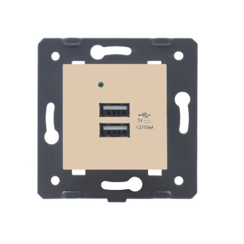 Ładowarka USB podwójna ivory WELAIK