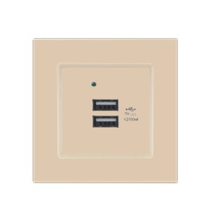 Ładowarka podwójna USB Welaik zestaw ivory