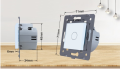 Sterownik do rolet WIFI Tuya panel 45 x 45 mm ivory WELAIK ®