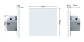 Pojedynczy ivory panel szklany P1-14 WELAIK ®