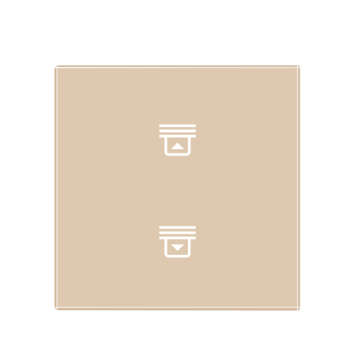 Do rolet panel szklany PIONOWY ivory WELAIK ®