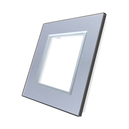 Ramka do gniazdek modułów srebrna G-15 WELAIK ®