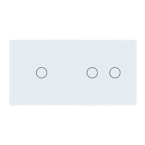 Panel szklany 1+2 biały WELAIK ®